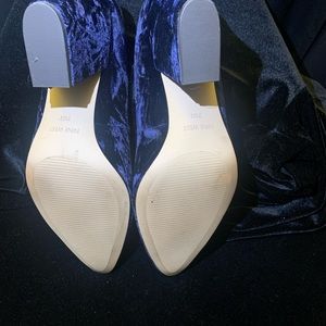 Nine West Navy Blue Block Heel